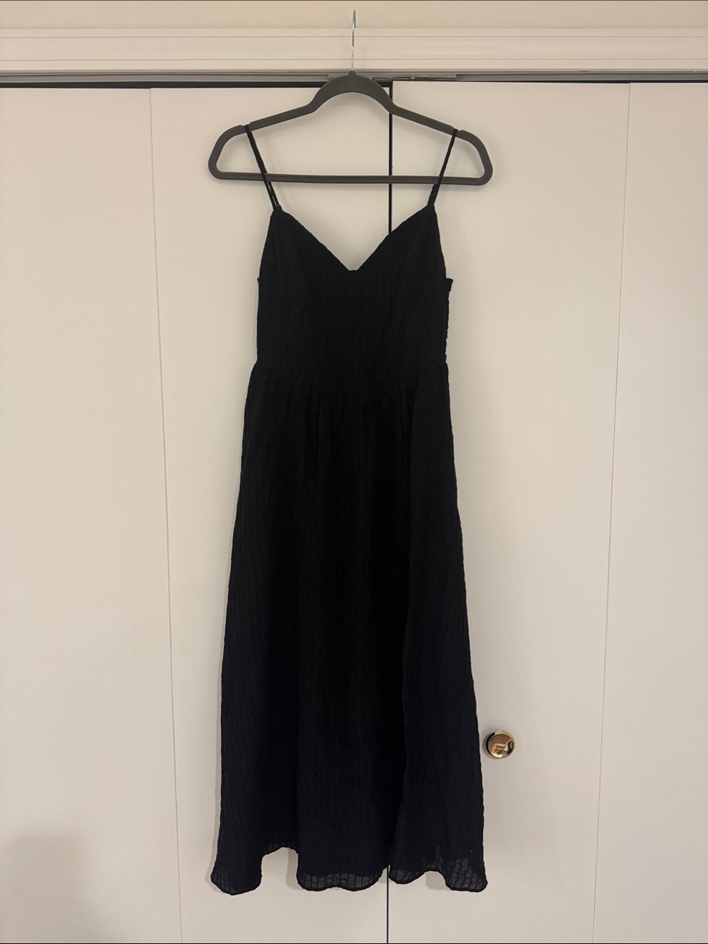 Astr Black Spaghetti-Strap Maxi Dress